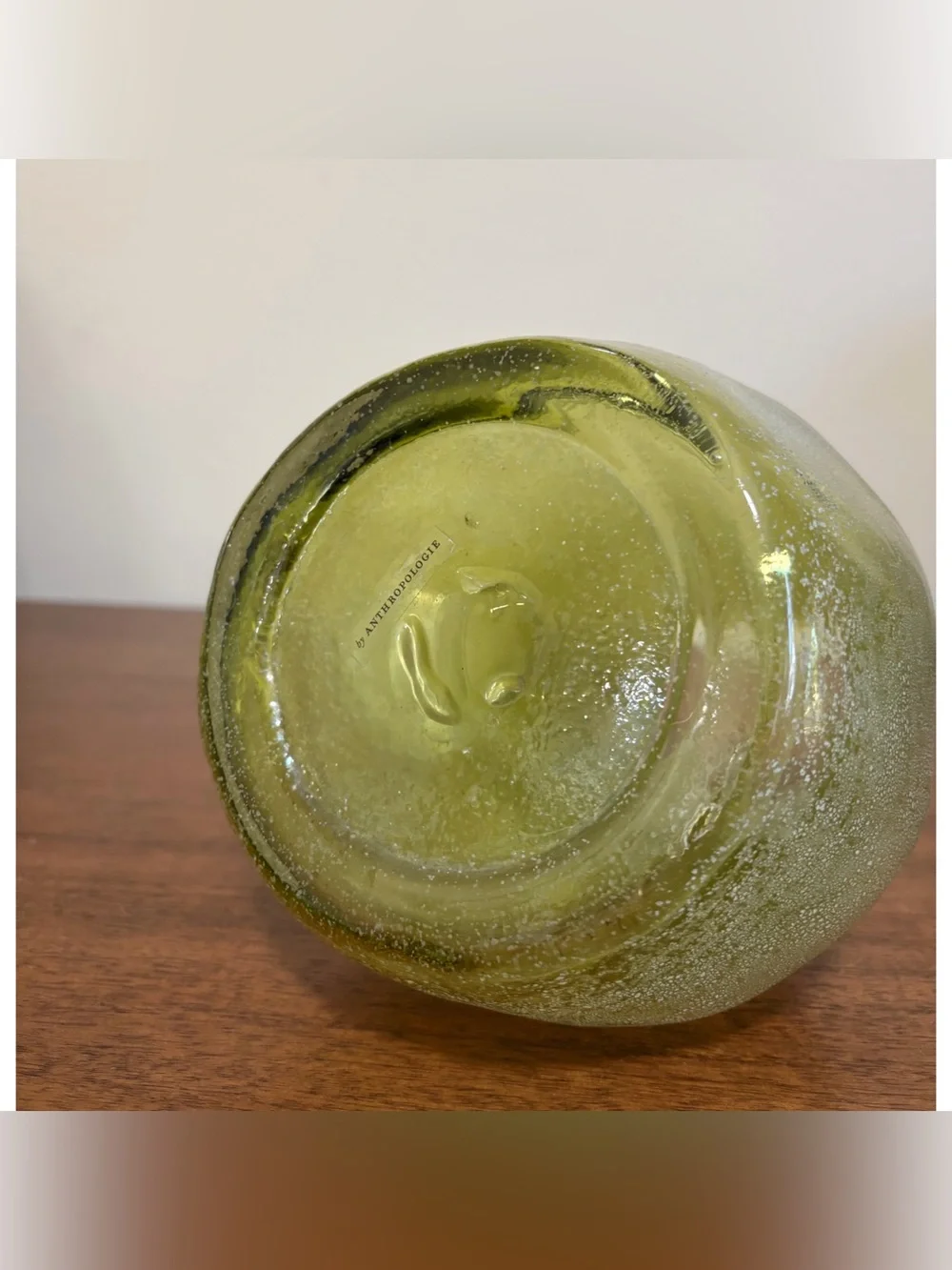Anthropologie green glass